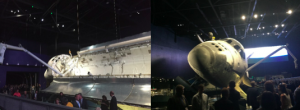 Post conference reception held next to Space Shuttle Atlantis